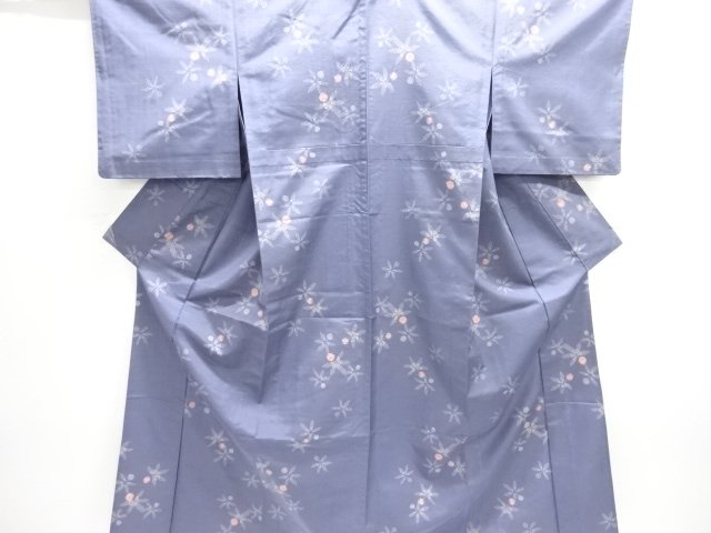 JAPANESE KIMONO / HITOE TSUMUGI / WOVEN FLOWER 